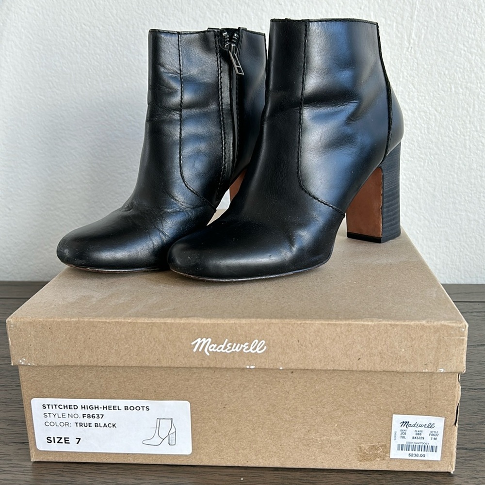 Madewell Stitched High-heel Boots